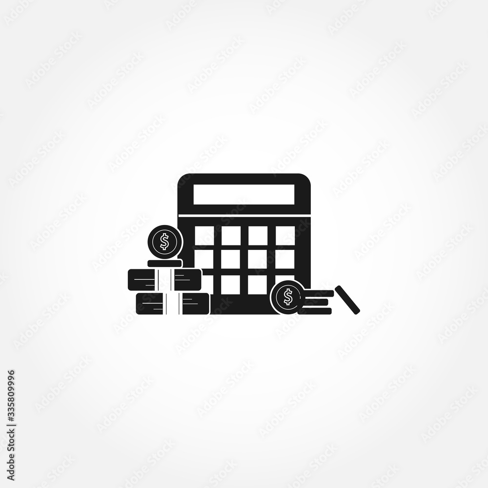 Calculator design element for illustration. accounting icon. isolated design element Calculator design element for illustration. accounting icon. isolated design element