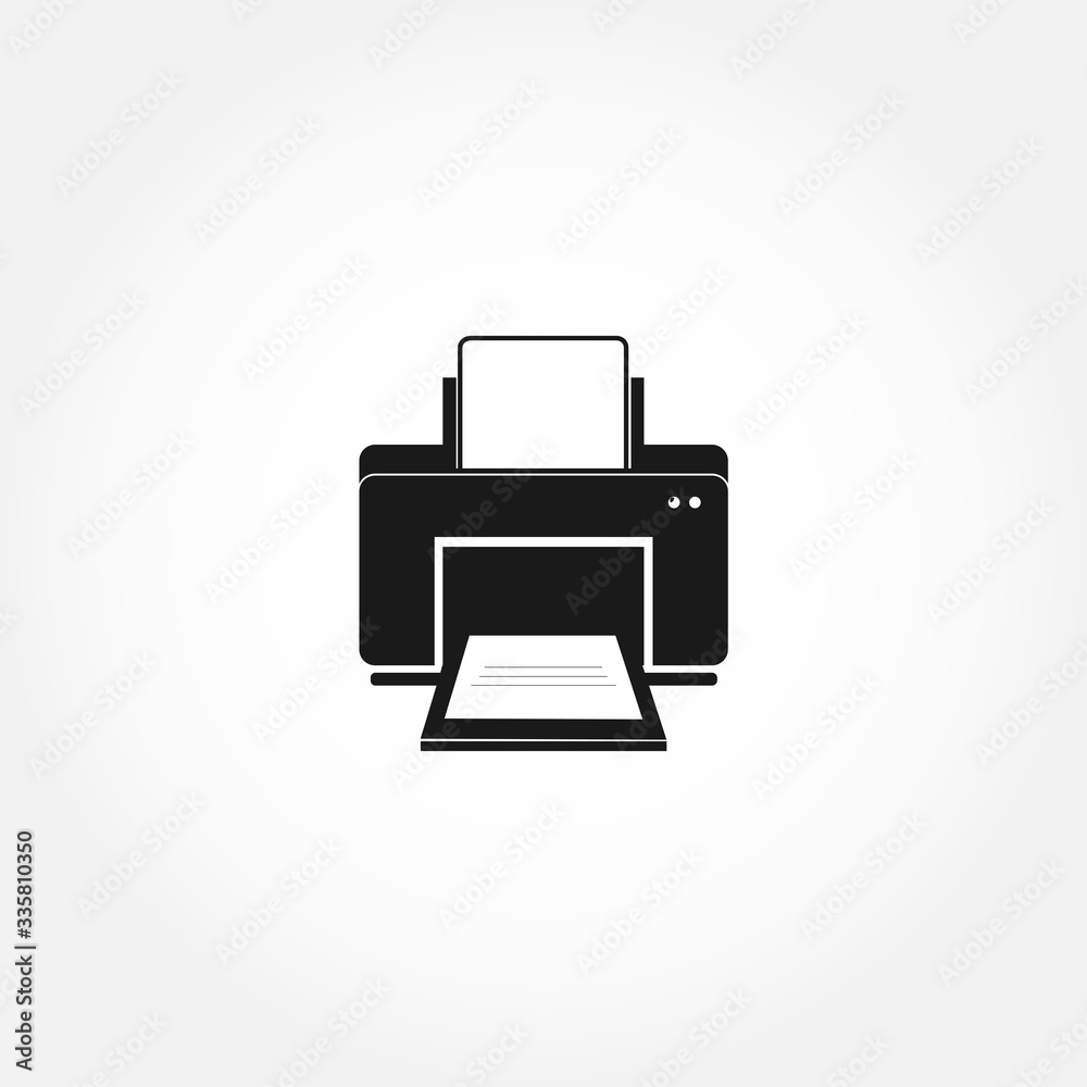 printer icon. isolated design element printer icon. isolated design element