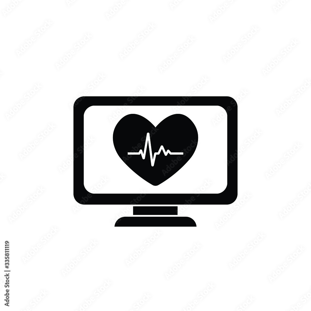 monitor with heart beat monitor with heart beat