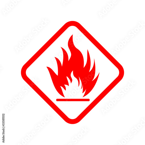 flammable icon vector design illustration