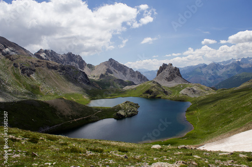 summer trekking to the Roburent lakes in the Stura Valley photo