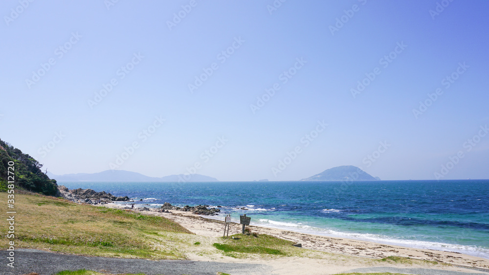 志賀島の海岸の風景