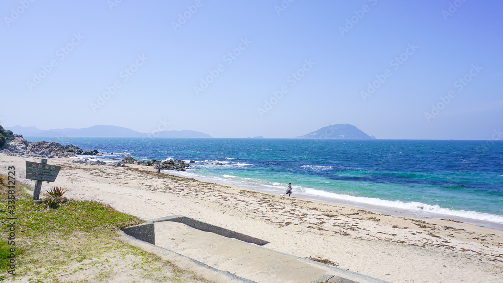 Fototapeta premium 志賀島の海岸の風景