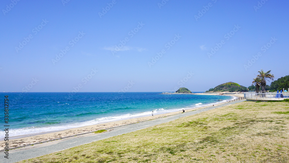 志賀島の海岸の風景