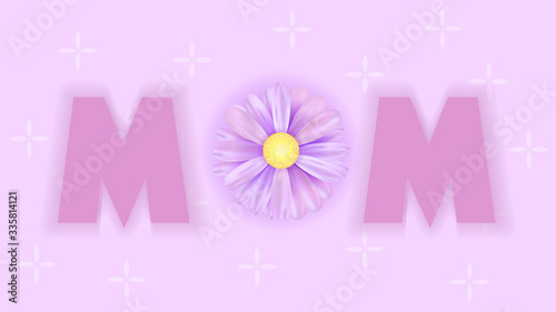 Mother's day illustration. Simple vector illustration for UI and UX, website or mobile application