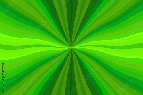 light green rays beam background. sunburst natural.
