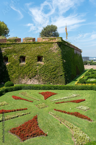 Montjuic Castle in Barcelona, Spain photo