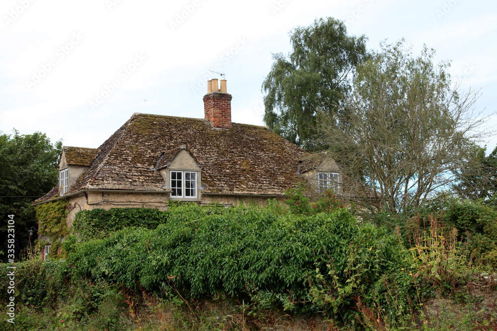 Oxfordshire (England), UK - August 05, 2015: Buscot Manor Bed & Breakfast, Oxfordshire, England, United Kingdom. Oxfordshire (England), UK - August 05, 2015: Buscot Manor Bed & Breakfast, Oxfordshire, England, United Kingdom.