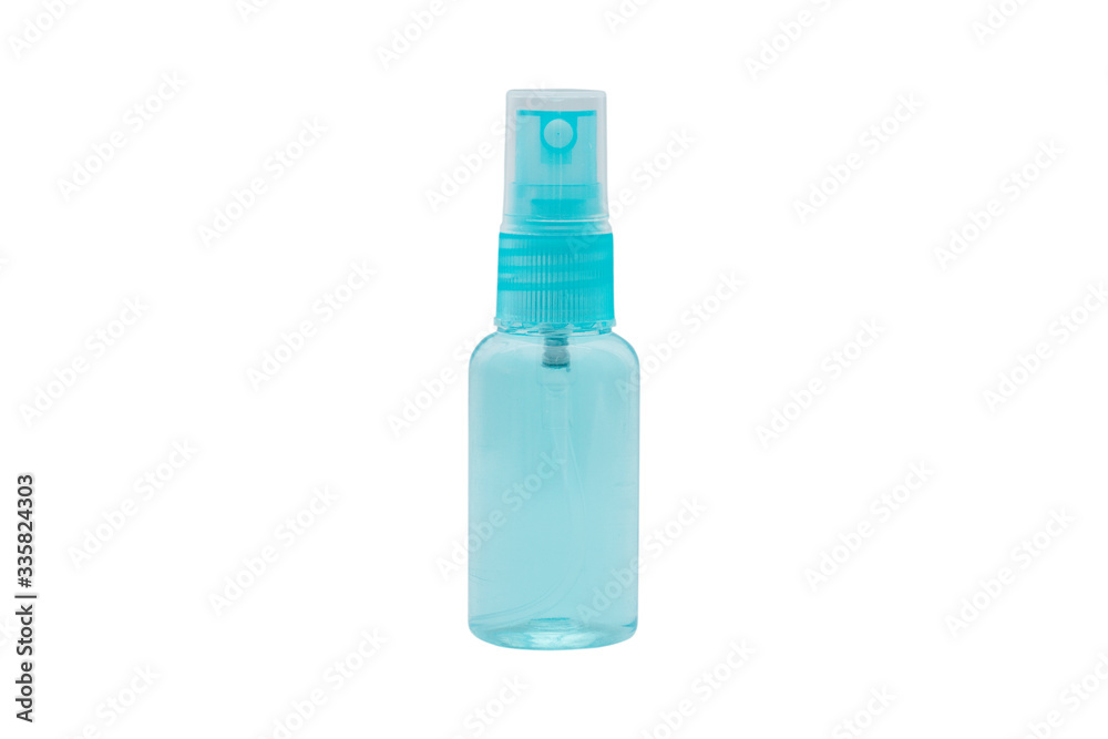 Clear bottle spray isolated on white background Clear bottle spray isolated on white background