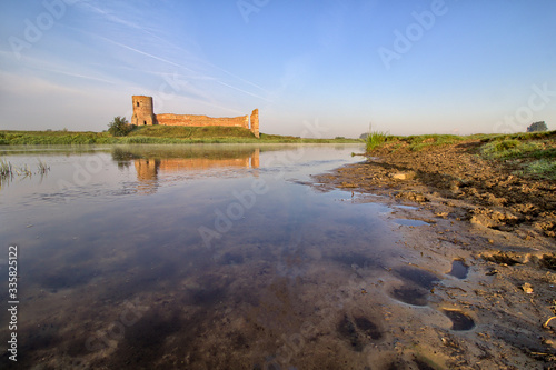 Medieval roayl Castle in Kolo City near Warta river - Poland photo