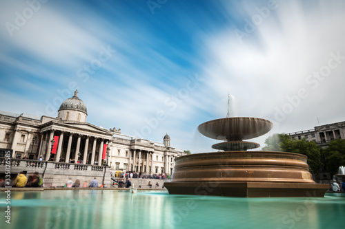 Obraz na plátně Trafalgar square and National Gallery in London.