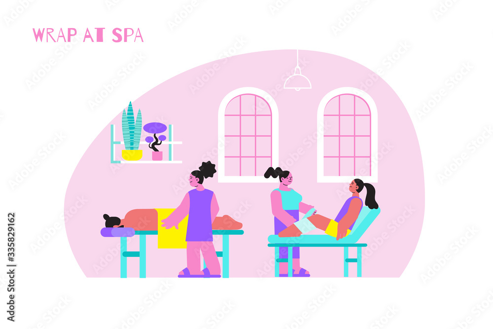 Wrap Spa Flat Composition Wrap Spa Flat Composition
