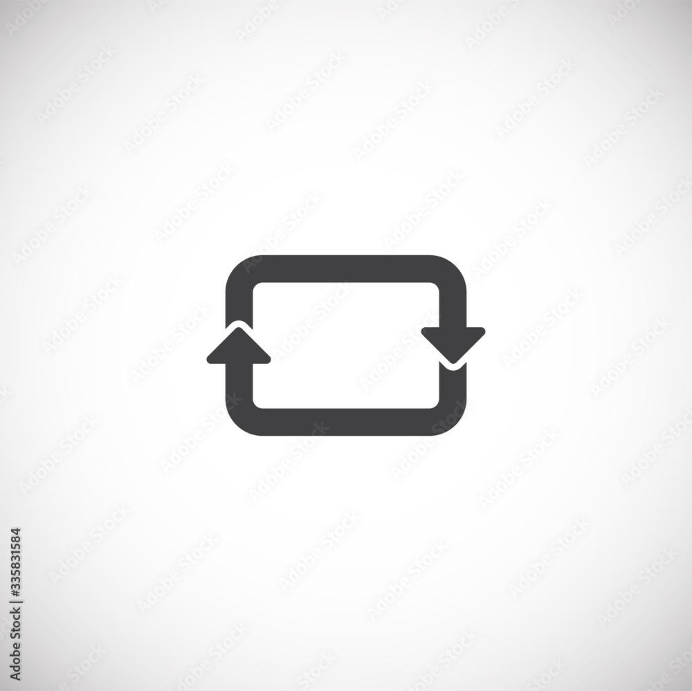 Arrow related icon on background for graphic and web design. Creative illustration concept symbol for web or mobile app