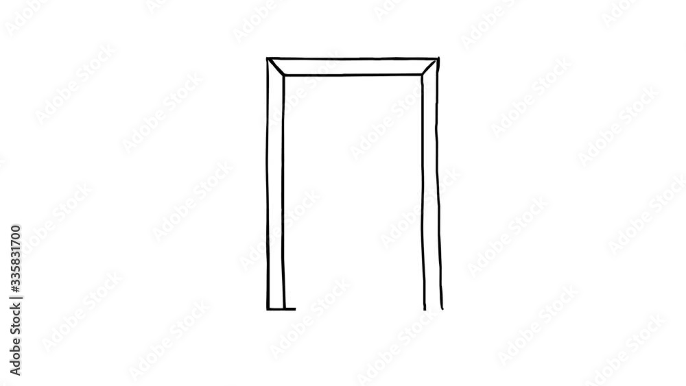 Doodle animation of the door. The door is drawn and opens. 29.97 fps Doodle animation of the door. The door is drawn and opens. 29.97 fps