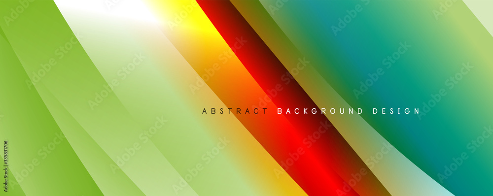 Wave liquid style lines with shadows and light on gradient background Wave liquid style lines with shadows and light on gradient background
