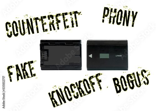 Photos Buyer beware. Counterfeit batteries that will void your warranty.