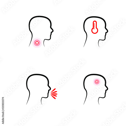 Coronary disease covid-19 infectious medical symptoms. Coronavirus symptoms
