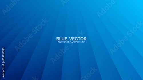 Vector Perspective Lines Clear Blank Subtle Business Deep Blue Abstract Background. Conceptual Futuristic Technology 3D Minimalist Rendered Illustration. Cyan Empty Surface Wallpaper. Blurred Backdrop