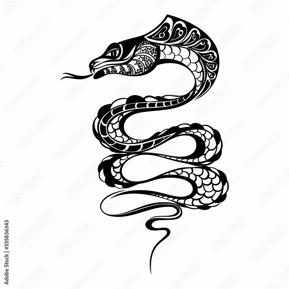 vector style snake art vector style snake art