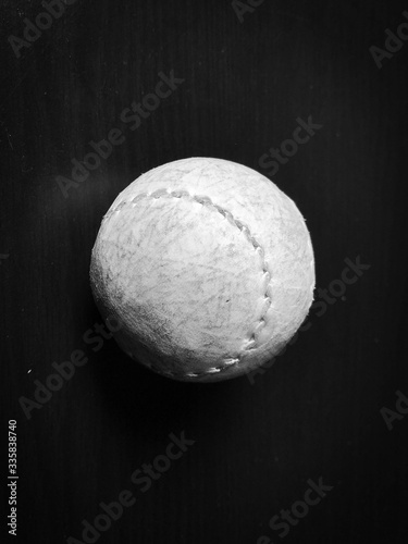 Pelota vasca. La piel sobre la piedra.  photo