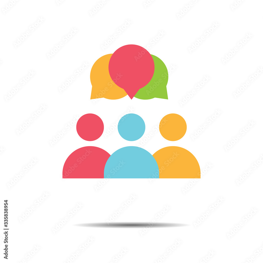 People Icon work group Team Vector People Icon work group Team Vector