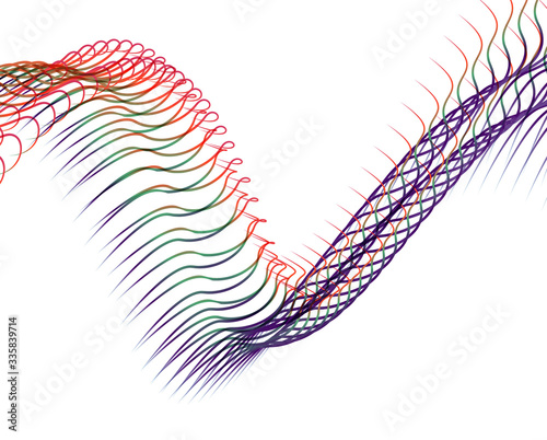 Abstract background blend wave line design for Wallpaper, Banner, Background, Card, Book Illustration, landing page