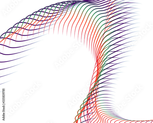 Abstract background blend wave line design for Wallpaper, Banner, Background, Card, Book Illustration, landing page