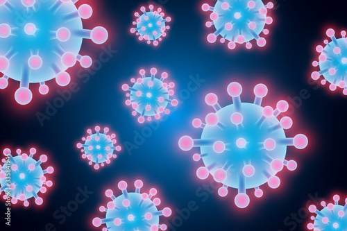 Coronavirus, Covid-2019, infection medical, dangerous virus © supakritleela