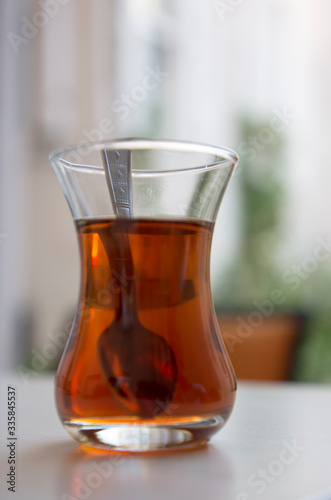 Turkish tea in traditional glass