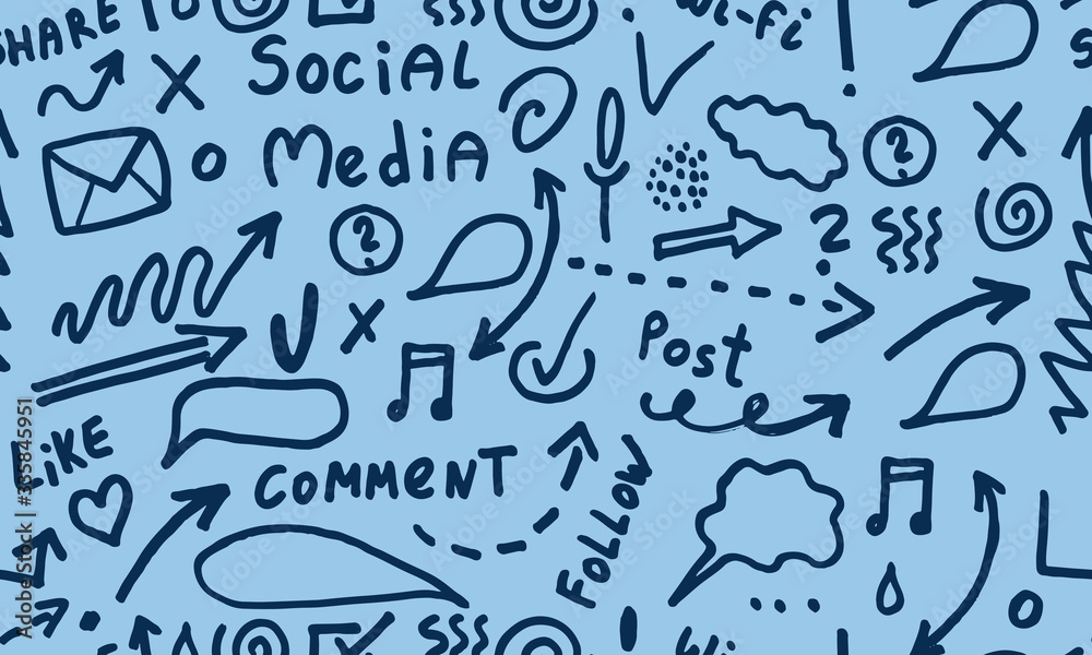 Huge vector set of business, social, technology hand drawn elements doodles and icons Huge vector set of business, social, technology hand drawn elements doodles and icons