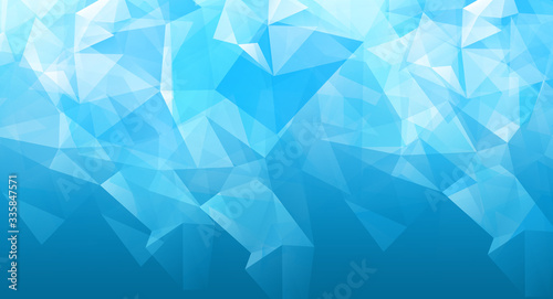 Abstract blue polygon background