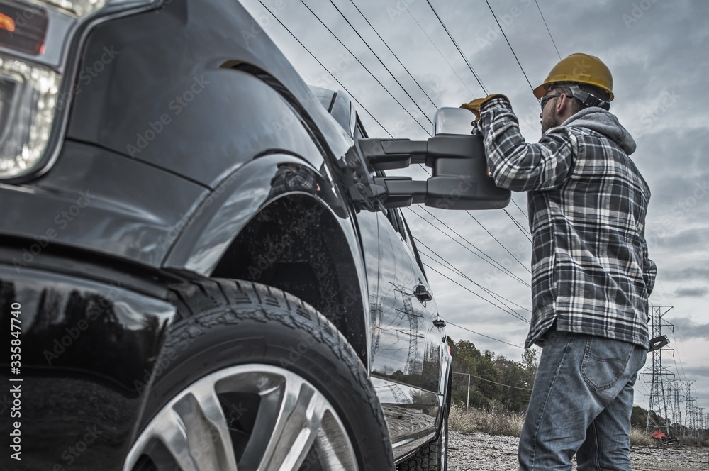 Industrial Worker and Truck Industrial Worker and Truck