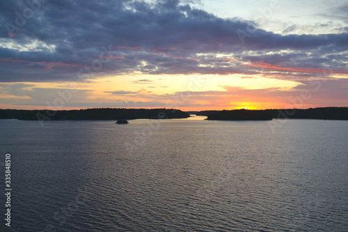 Swedish archipelagos sunset