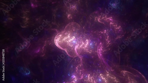 Beautiful Abstract Universe with Colorful Rays 
