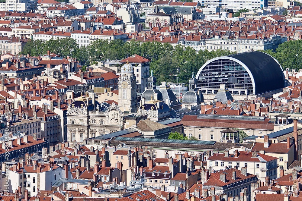 quartier de la place des terreaux à lyon Stock Photo Adobe Stock