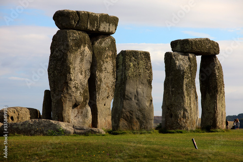 Stonehenge (England), UK - August 06, 2015: Stonehenge megalithic site, Amesbury, Wiltshire , England, United Kingdom. photo