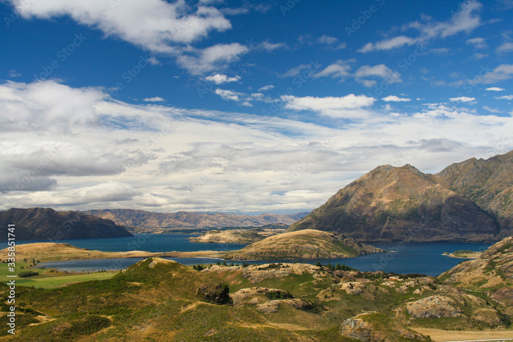 Diamond Lake in the Mt Aspiring National Park near Wanaka, New Zealand