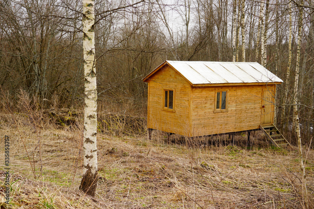 Wooden house in an old Russian village Wooden house in an old Russian village
