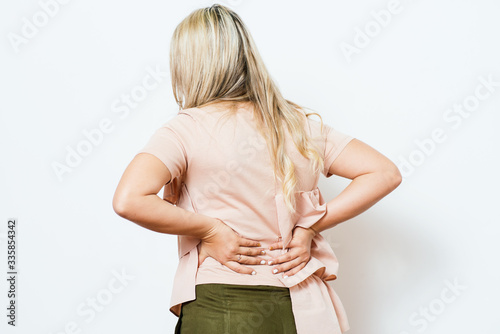 woman with backache photo