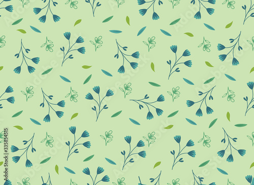 Tropical Leaves Seamless Pattern