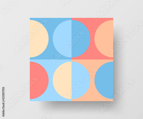 Amazing business advertisement vector mural art square banner mock up. Modern corporate abstract geometric illustration design layout background. Company identity quadrangle texture brochure template.