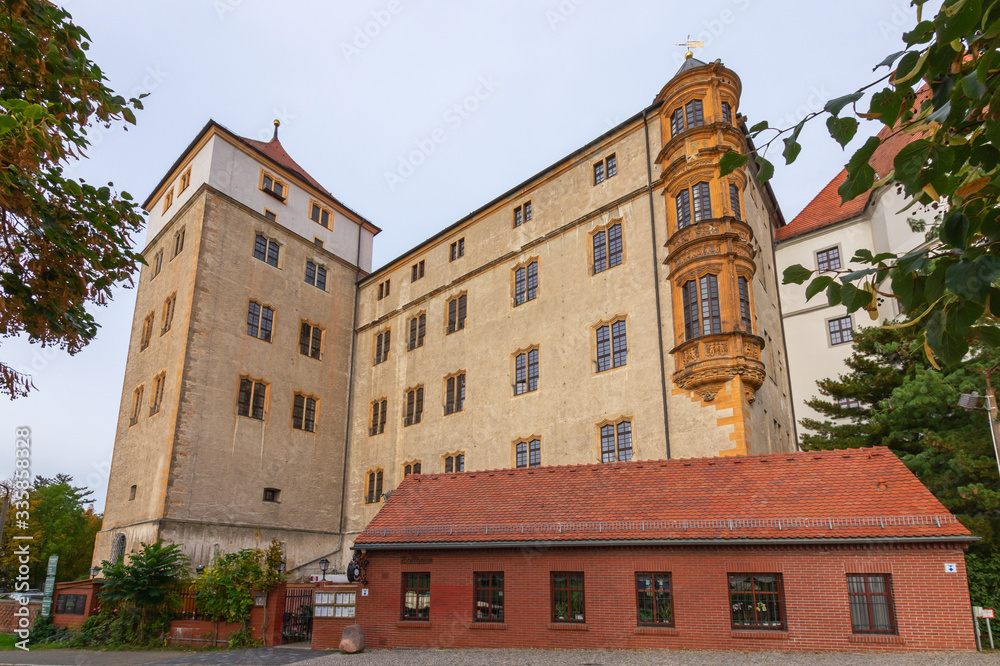 Teil der Schlossanlage von Schloss Hartenfels in Torgau, Sachsen