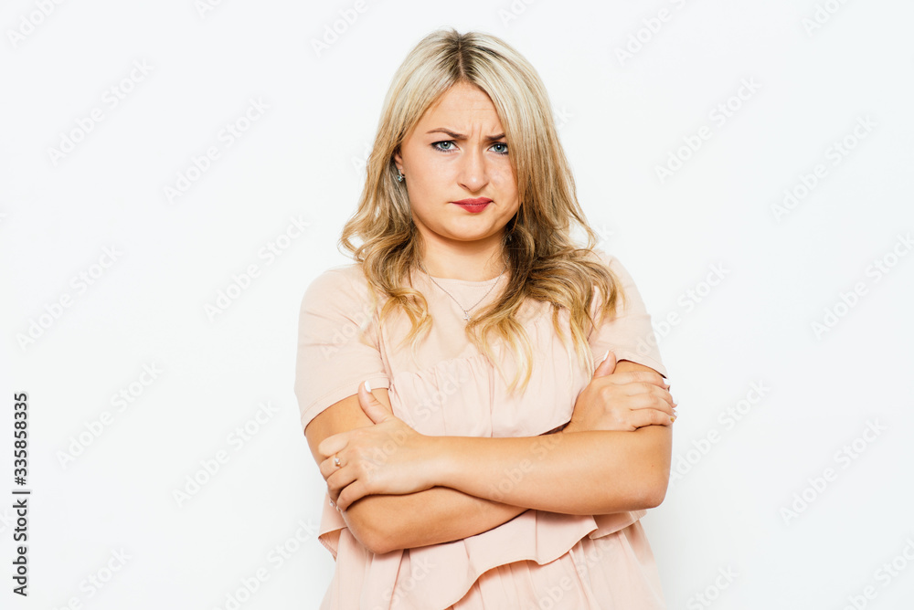 Portrait of a woman arms folded Portrait of a woman arms folded