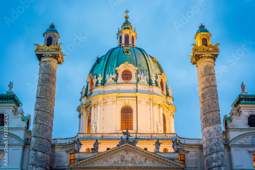 Saint Charles Church in Vienna, Austria. photo