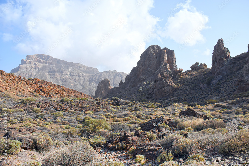 Obraz premium Espagne, Tenerife, roques de Garcia, vue de la caldeira