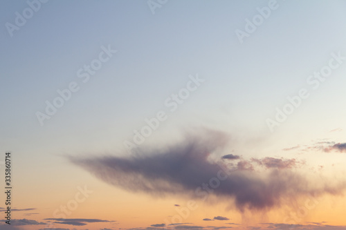  blue evening sky with clouds