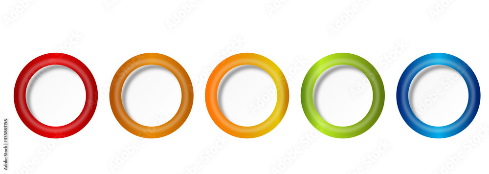 Kreise Regenbogen Modern Reihe Kreis Grafik Kreise Regenbogen Modern Reihe Kreis Grafik