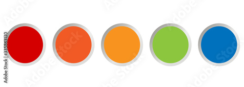 Abstrakt Kreise Bunt Regenbogen Hintergrund Business Kreis Reihe 