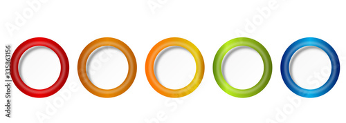 Kreise Regenbogen Modern Reihe Kreis Grafik 