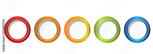 Kreis Kreise Modern Regenbogen Reihe